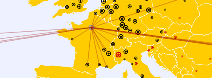 Technological collaborations in the field of nanotechnologies
