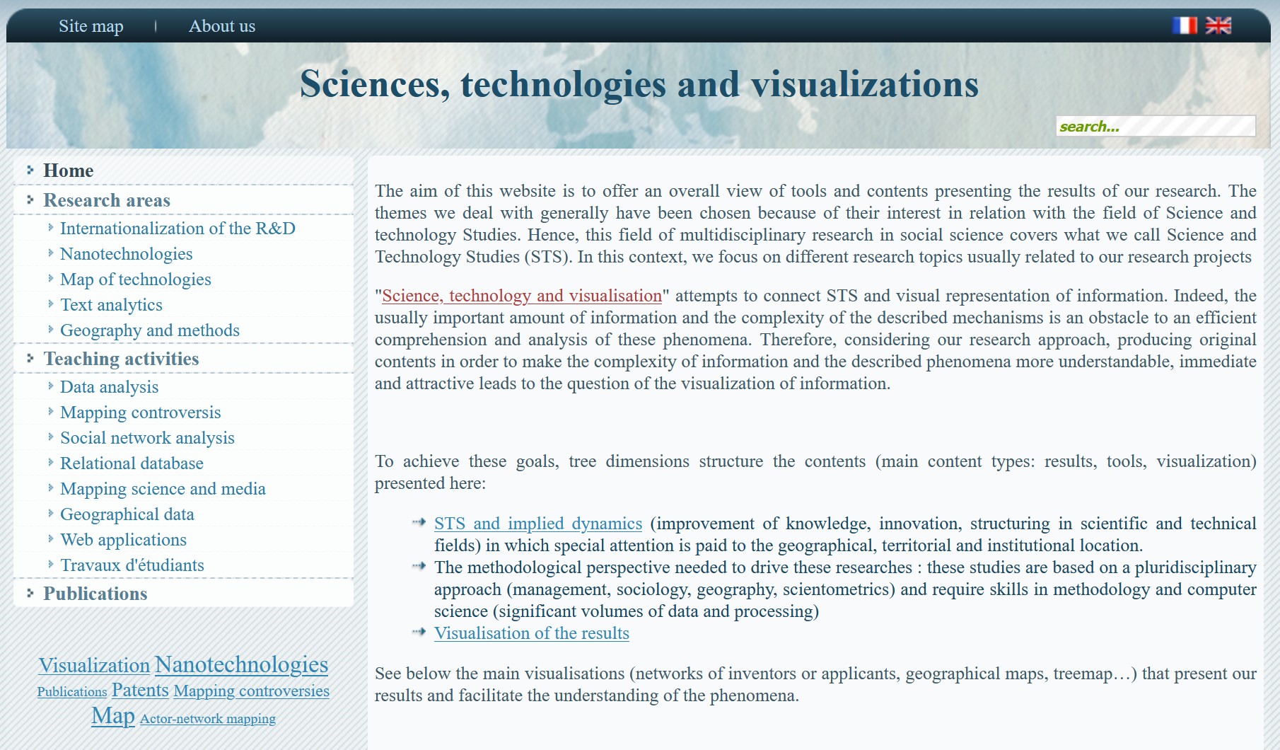 STS visualization screenshot